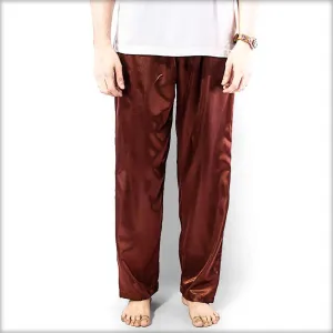100% Polyester Solid Satin Men's Pajama MP51-BR