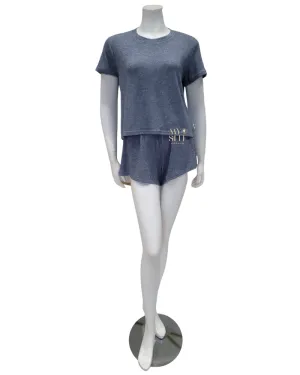 1136910 Navy Heather Aniyah Pajamas Shorts Set