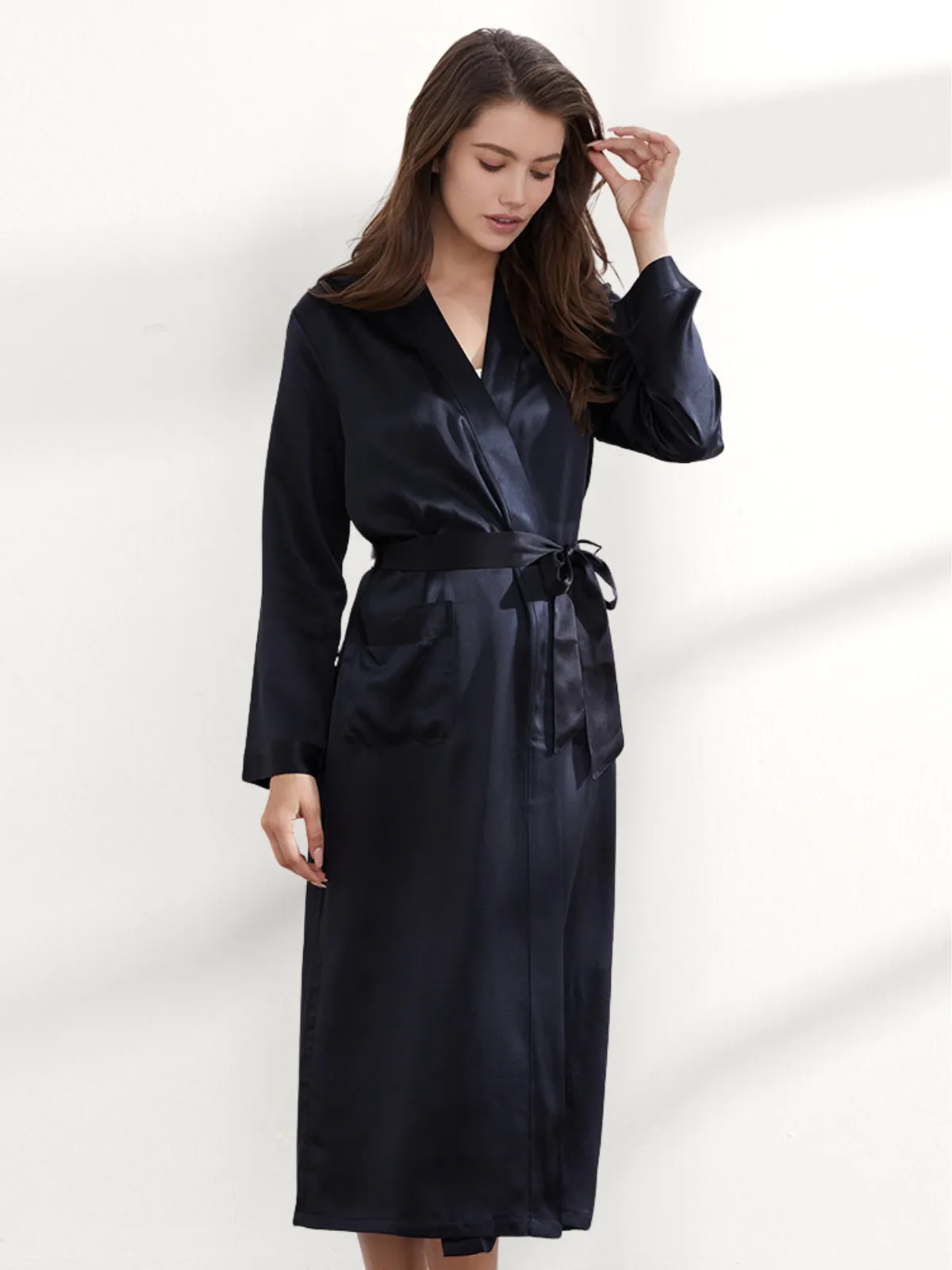 19 Momme Silk Long Robe