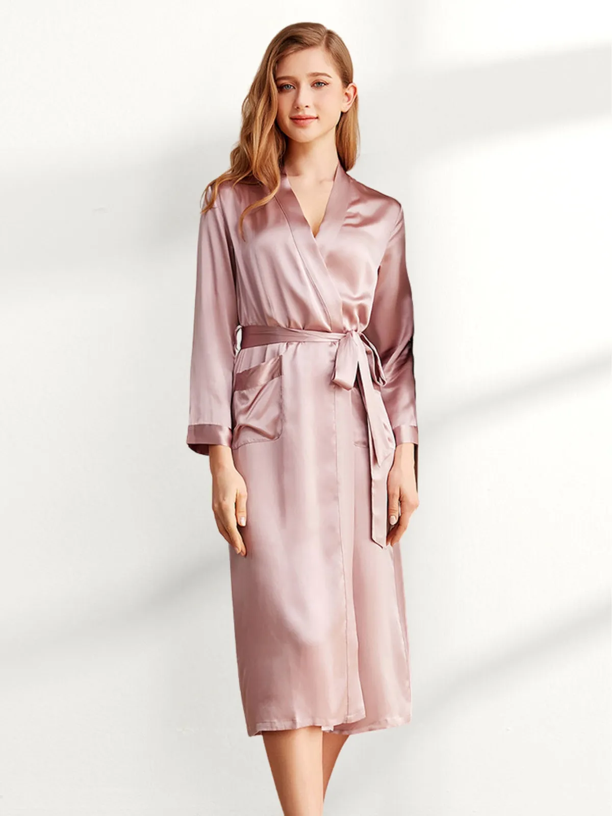 19 Momme Silk Long Robe