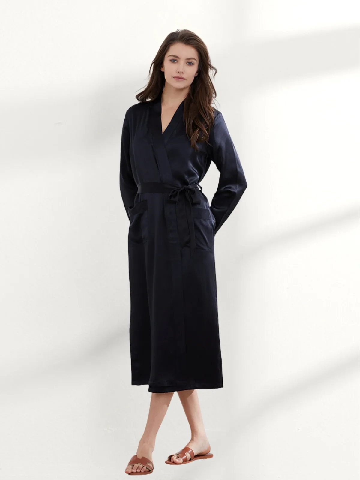 19 Momme Silk Long Robe