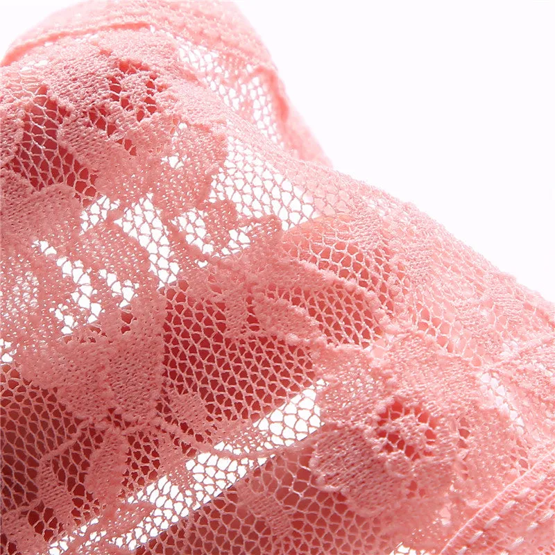 2 Pack Lace G-string Thong Panties Floral Underwear Transparent Underpants Lingerie Briefs