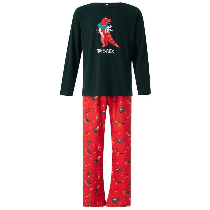 2023 Christmas Family Matching Pajamas Outfits Dinosaur Pyjamas Set