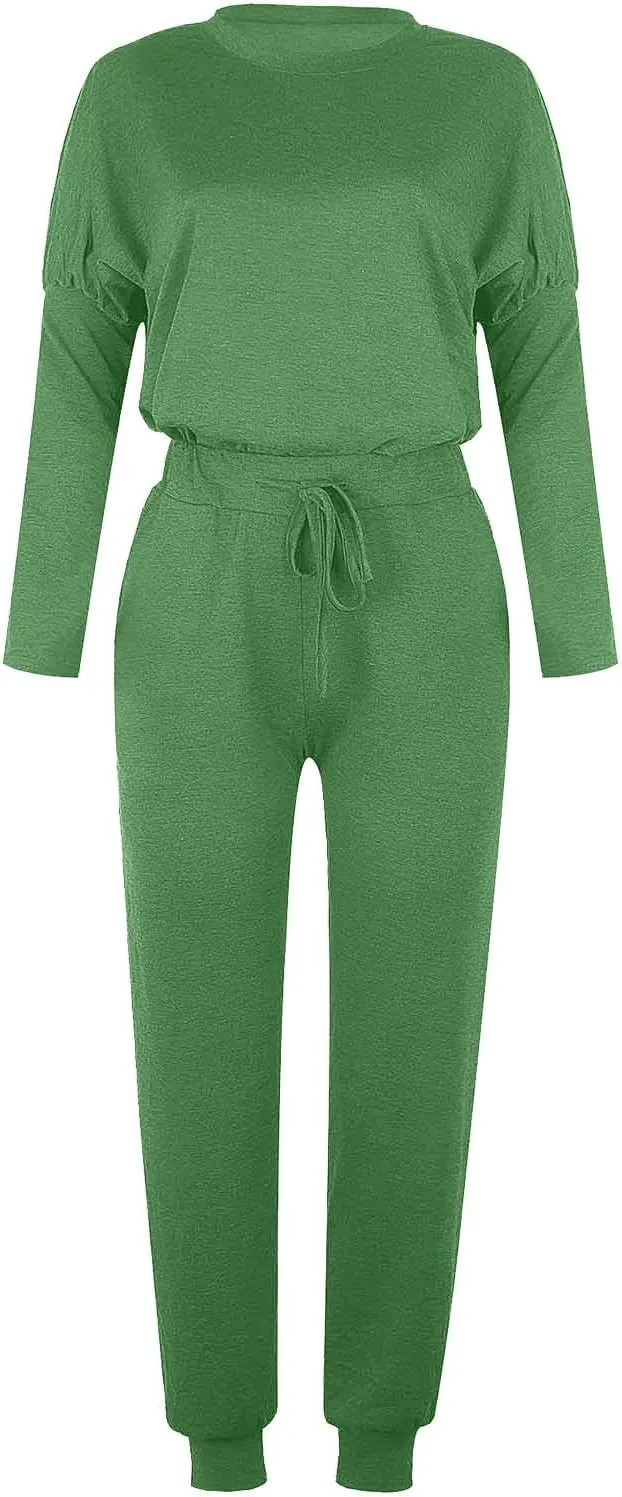 2025 Summer Sports 2 Piece Set,Lounge Sets Lightweight Crewneck Pullover Tops & Long Pants Tracksuit