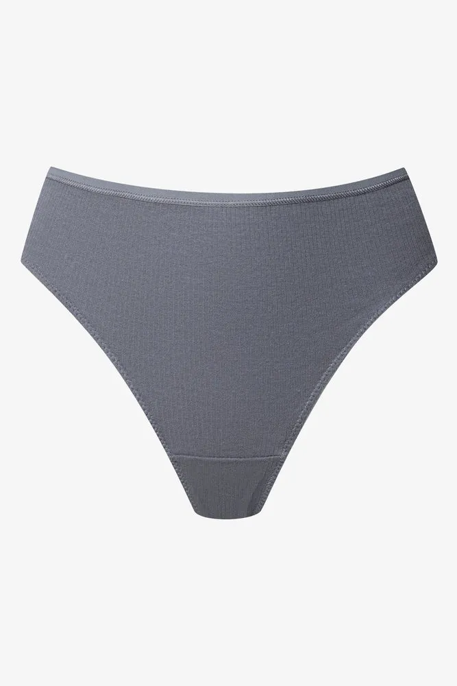 3 Pack Thongs Pink, Natural And Dark Grey