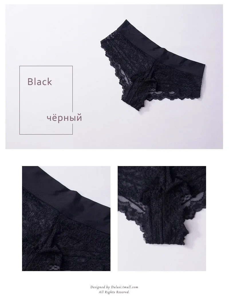 3 Pack Ultra Soft Lace Panties Thongs G Strings Seamless Underwear  Panty Briefs