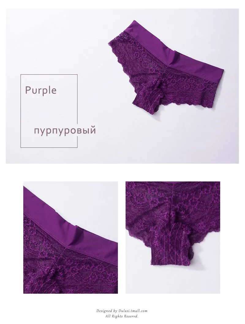 3 Pack Ultra Soft Lace Panties Thongs G Strings Seamless Underwear  Panty Briefs