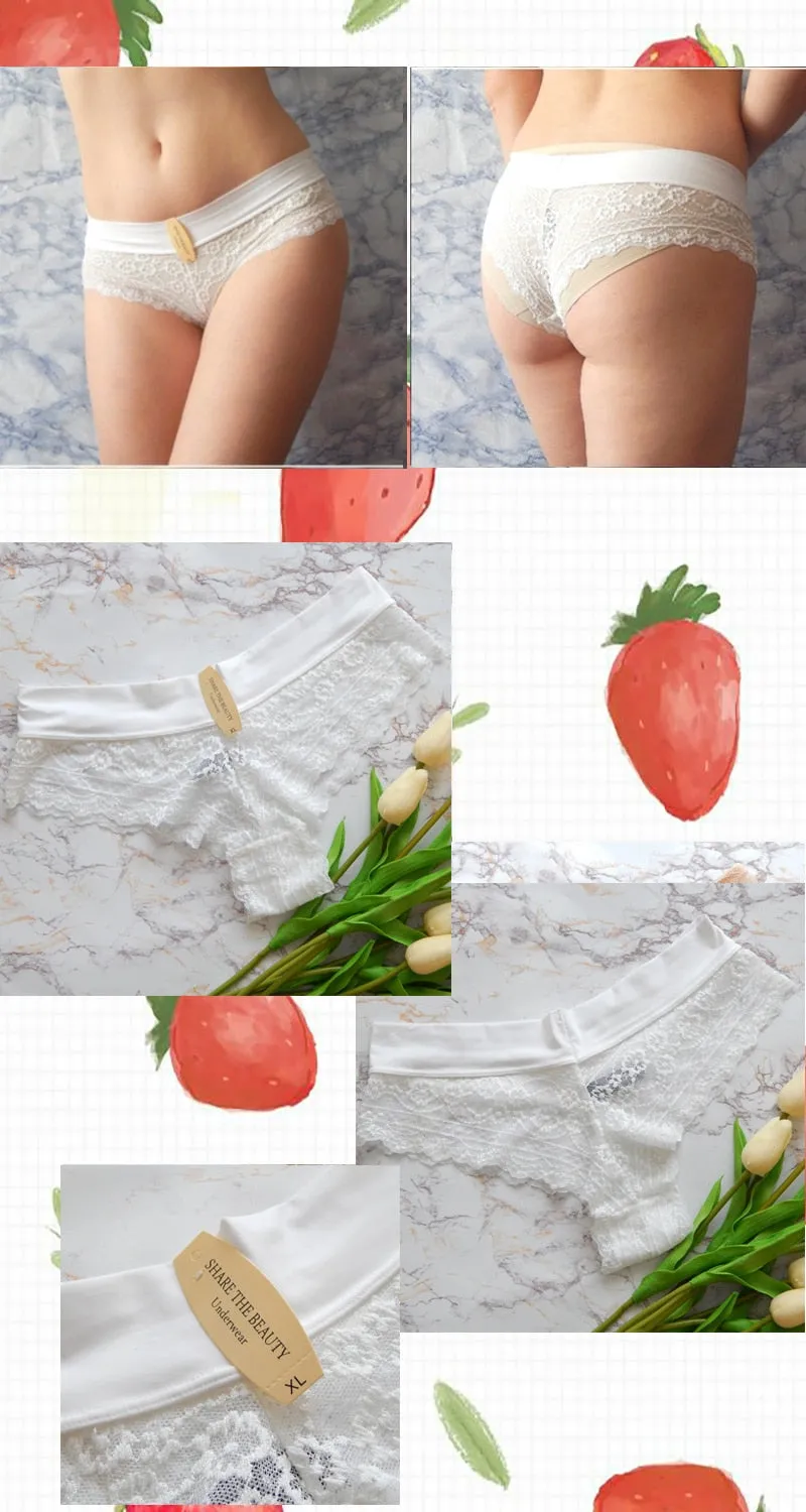 3 Pack Ultra Soft Lace Panties Thongs G Strings Seamless Underwear  Panty Briefs