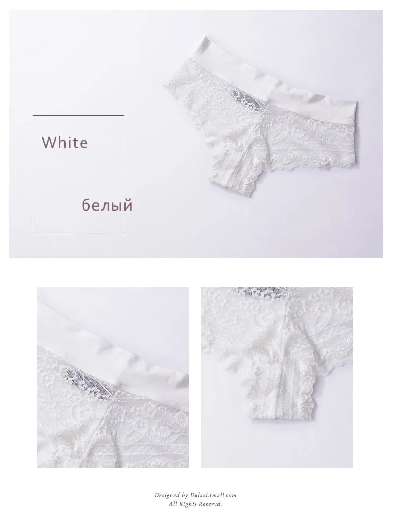 3 Pack Ultra Soft Lace Panties Thongs G Strings Seamless Underwear  Panty Briefs
