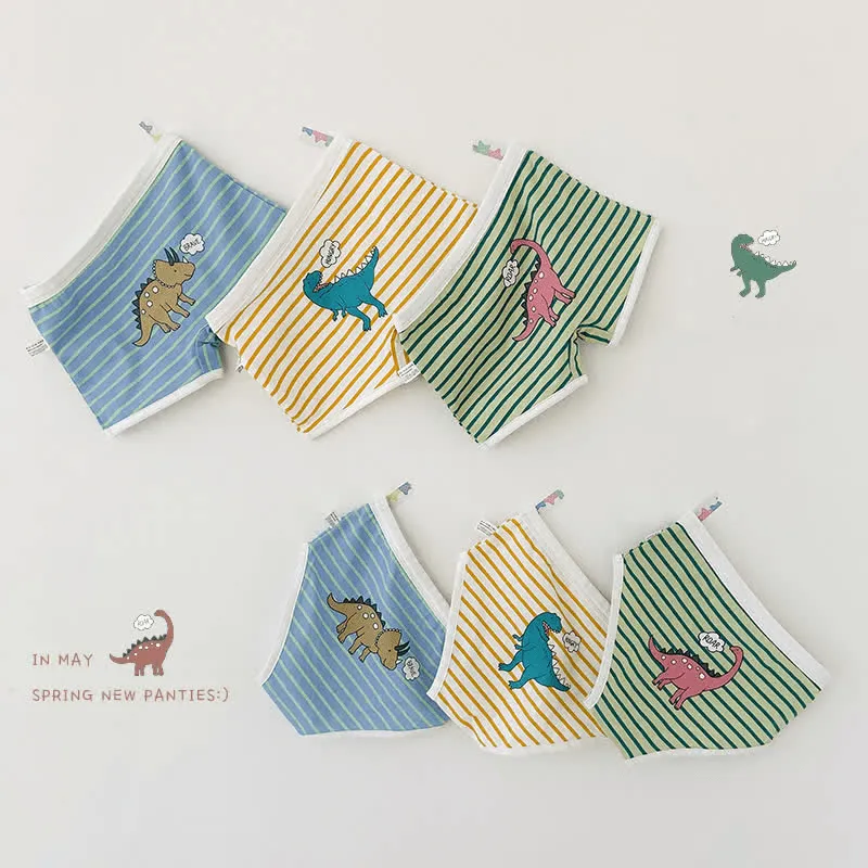 3 Pcs Toddler Boy Dinosaur Panties