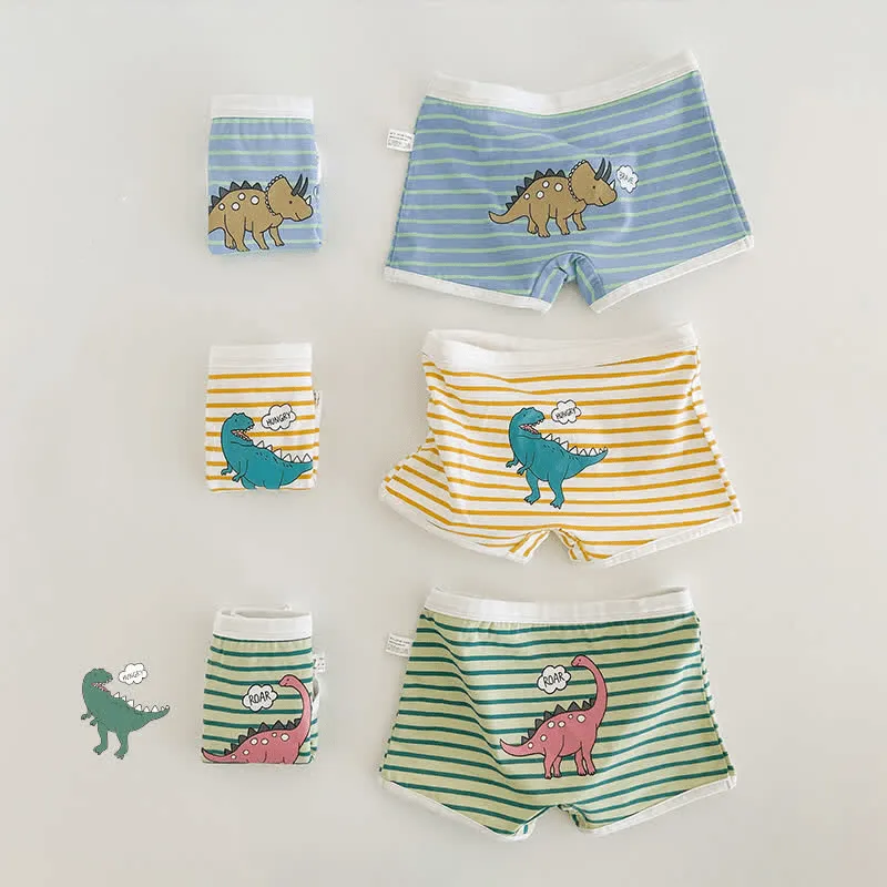 3 Pcs Toddler Boy Dinosaur Panties