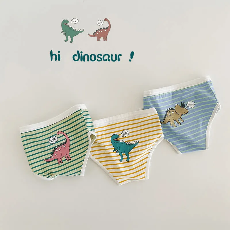 3 Pcs Toddler Boy Dinosaur Panties