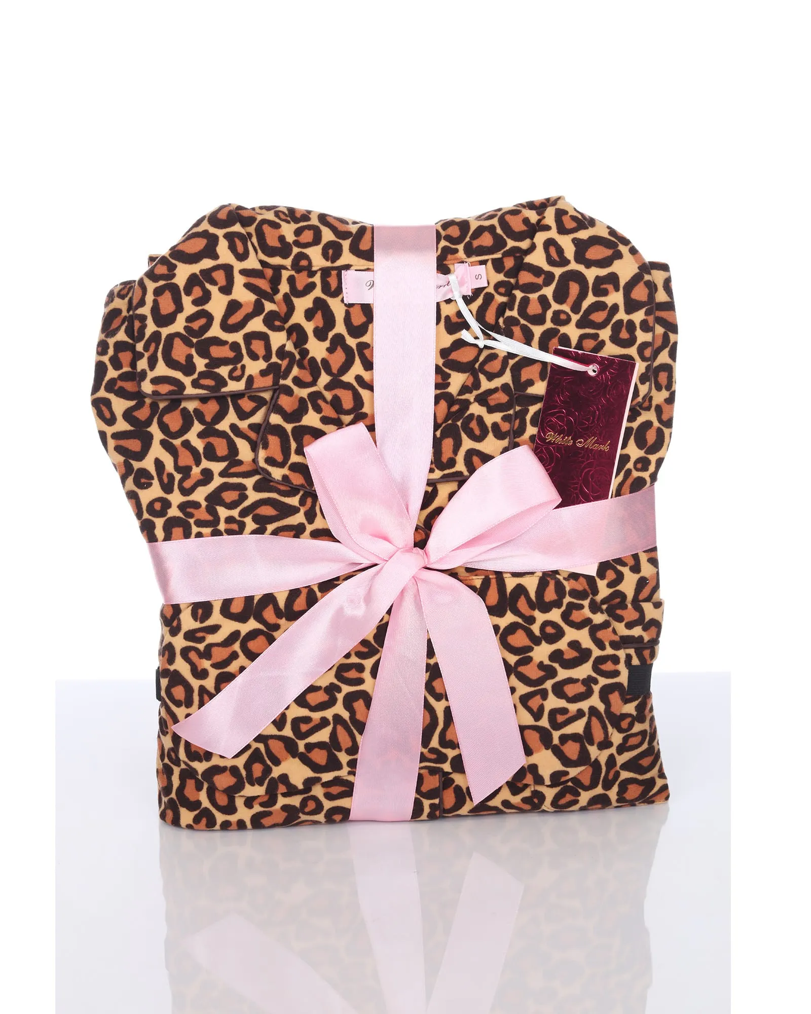 3 Piece Pajama Set | Brown Cheetah