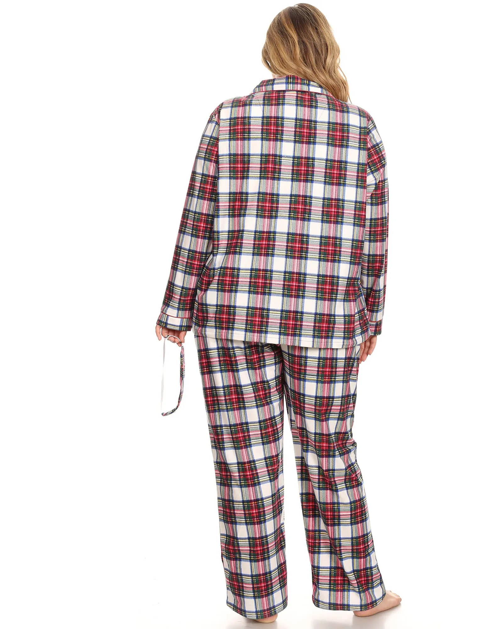 3 Piece Pajama Set | Red/White