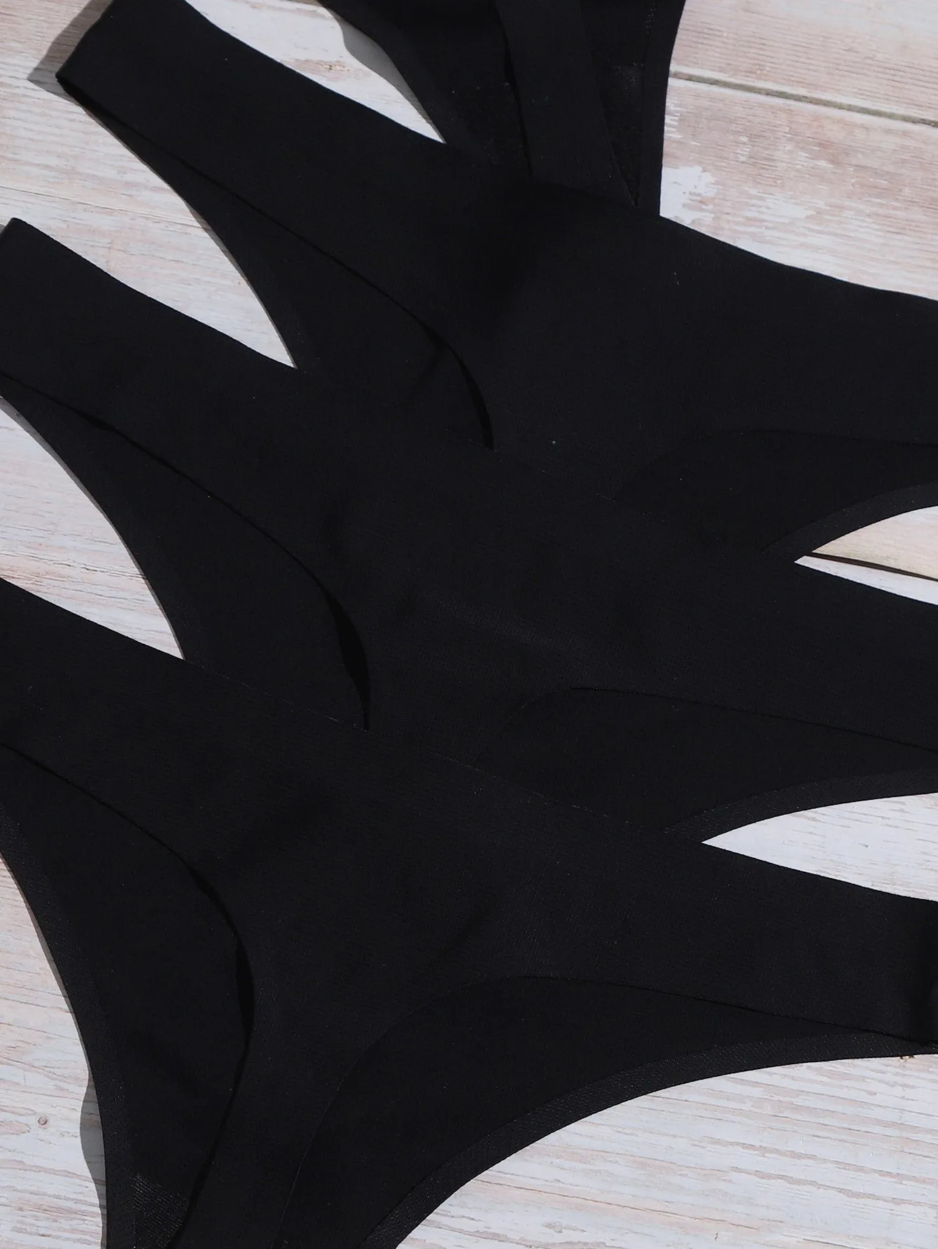 5pack No Show Thong Set