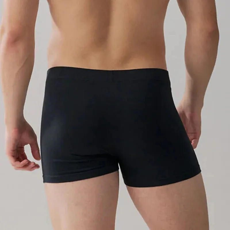 6-Piece Men's Cotton Boxer Briefs Set in Classic Black and White