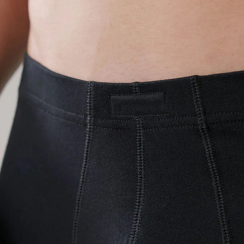 6-Piece Men's Cotton Boxer Briefs Set in Classic Black and White