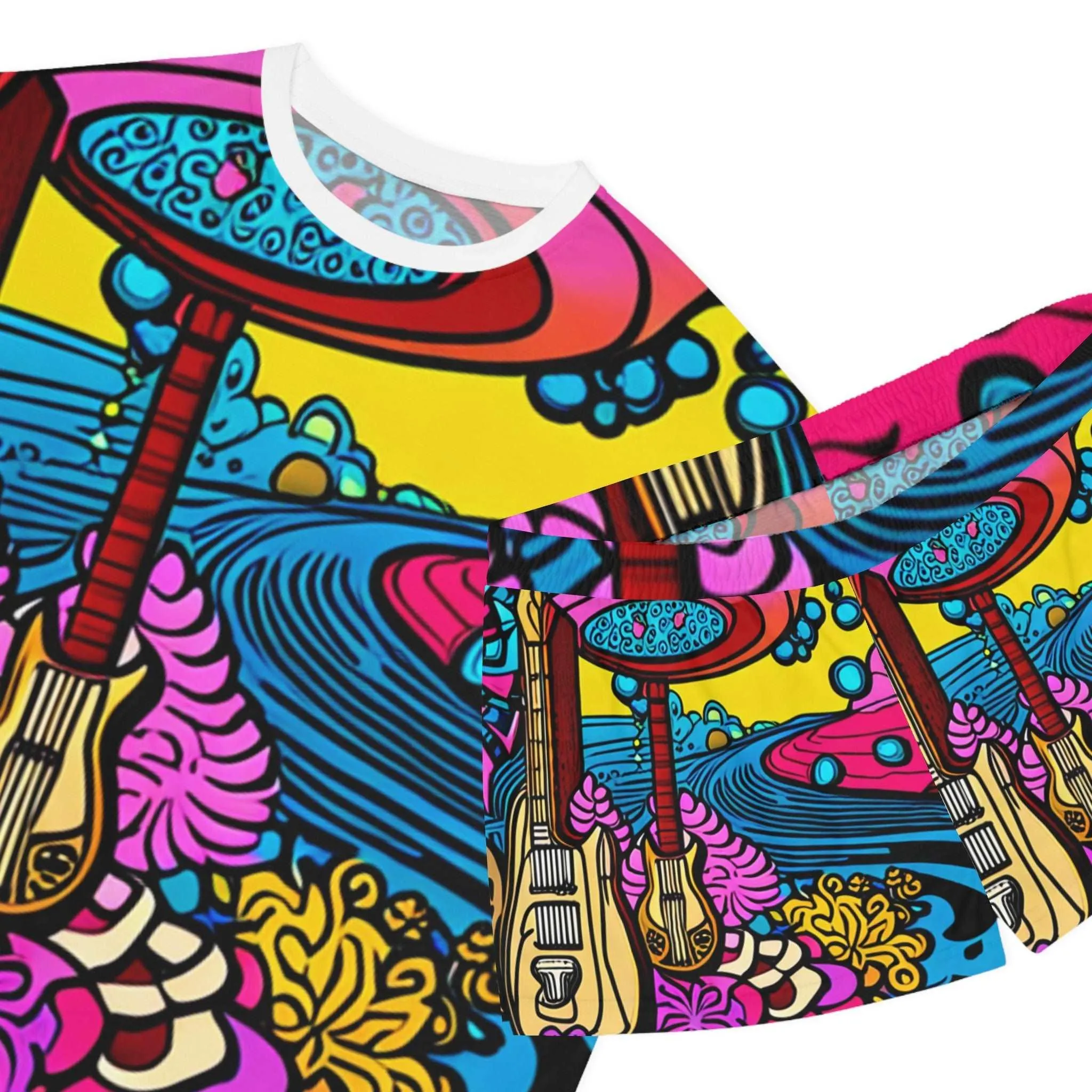 60s Psychedelia Women's Short Pajama Set