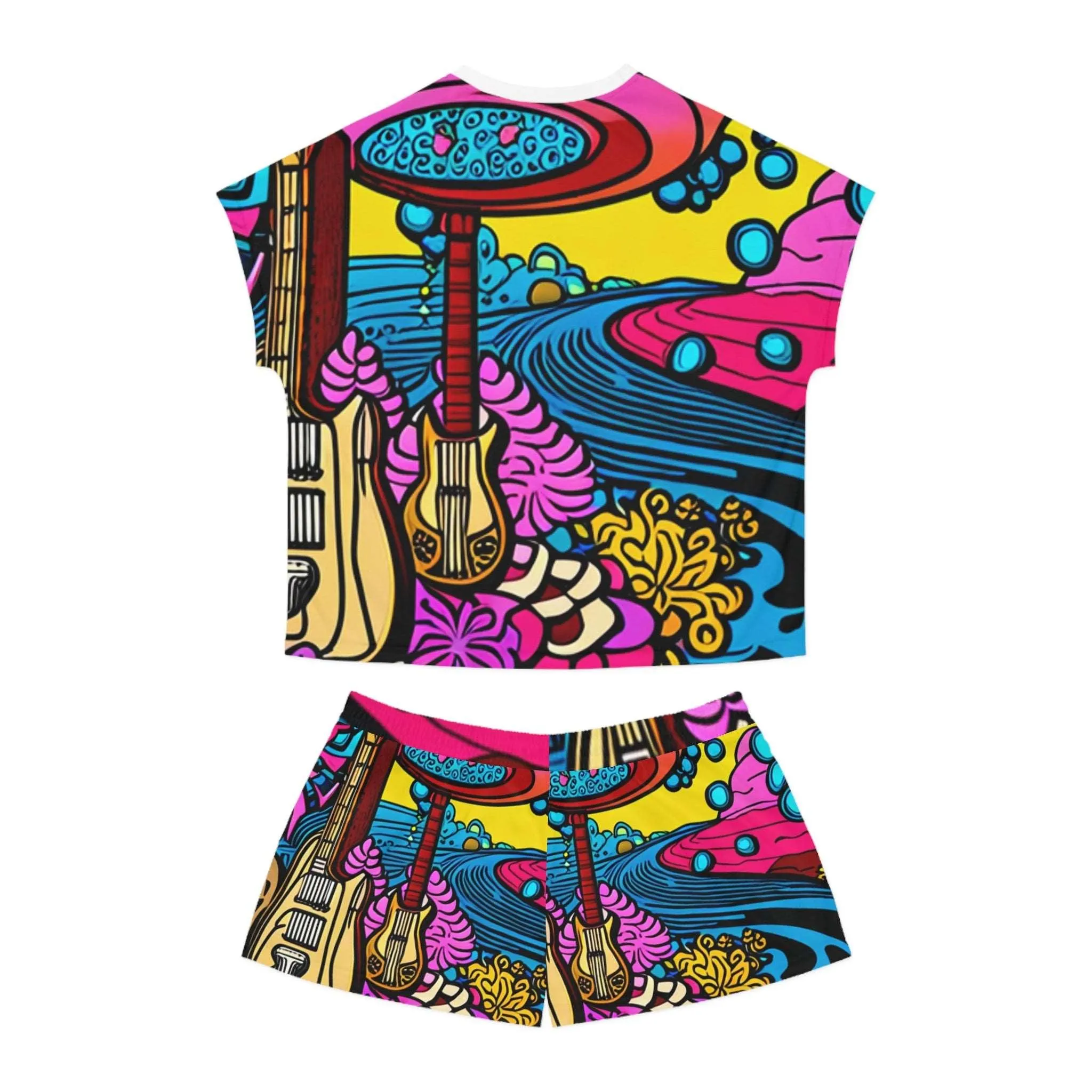 60s Psychedelia Women's Short Pajama Set