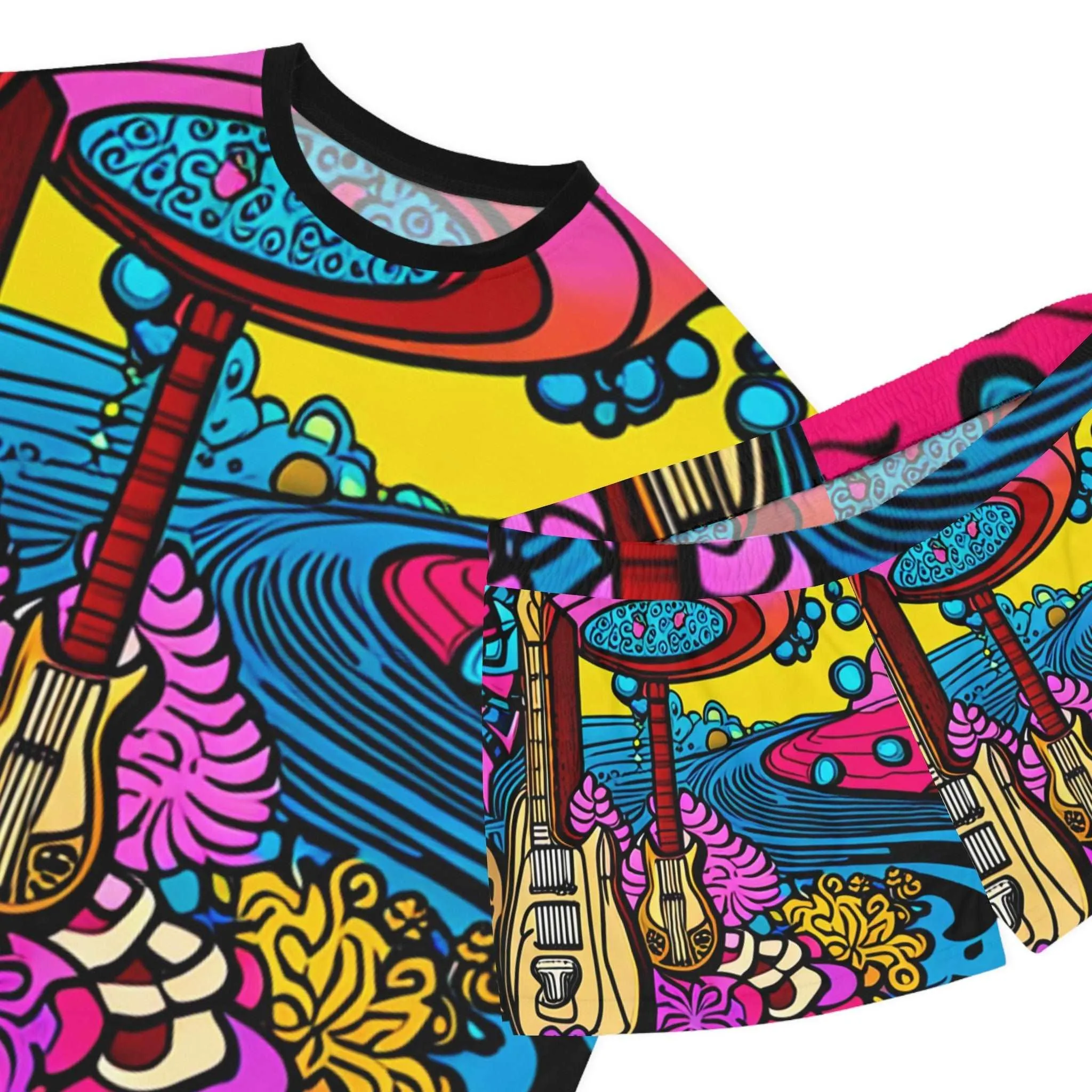 60s Psychedelia Women's Short Pajama Set