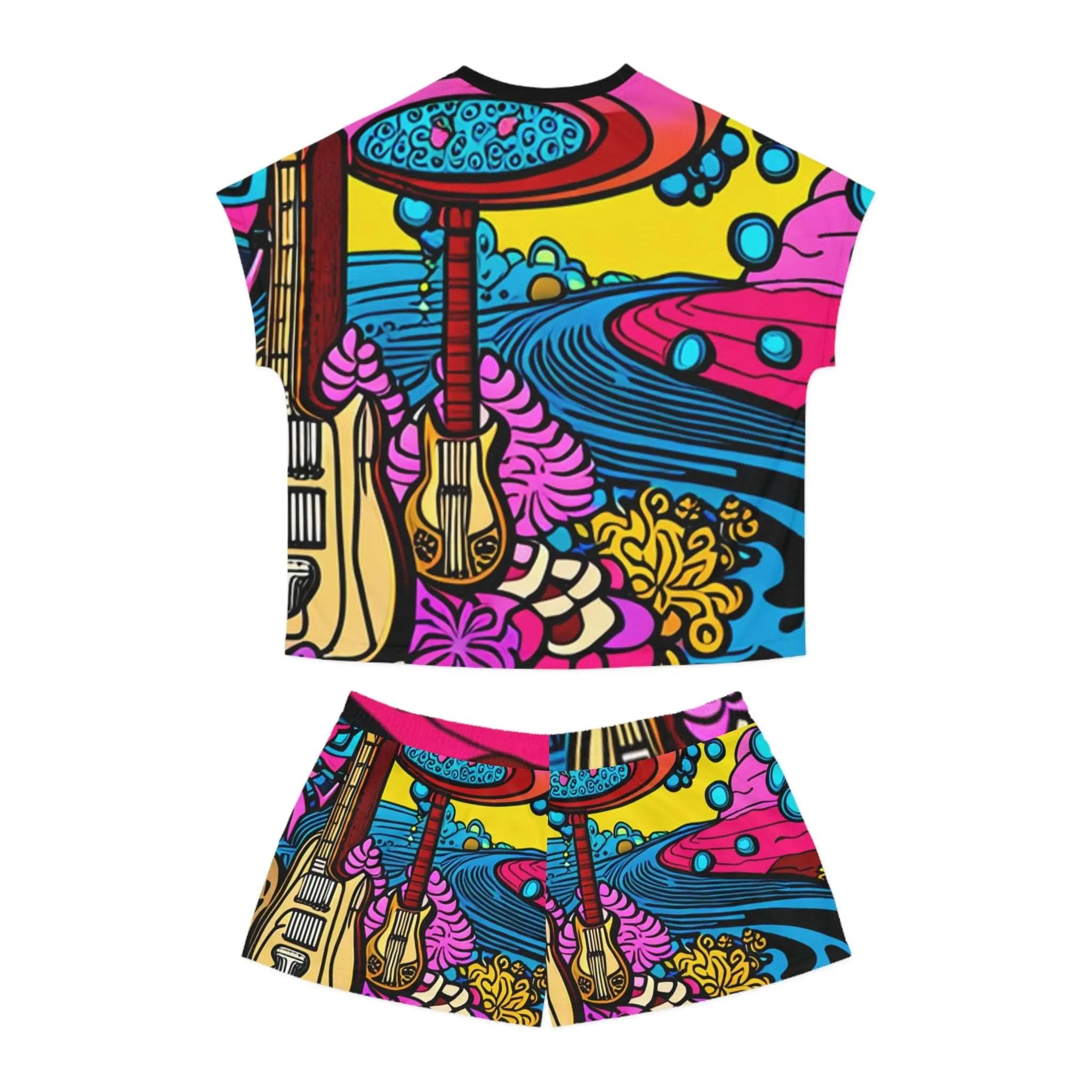 60s Psychedelia Women's Short Pajama Set