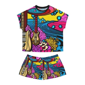60s Psychedelia Women's Short Pajama Set