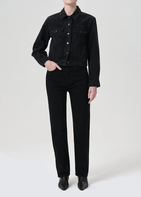 90's Pinched Waist High Rise Straight in Crushed Soft Road Trip Youth Style Anti Snag Thread Technology