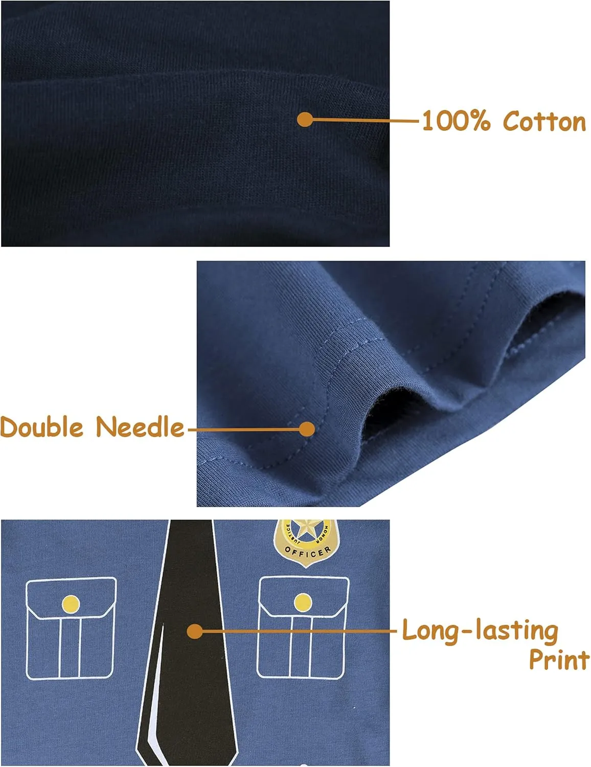 A&J DESIGN Cotton Printed Pjs for 2-14 Years Kids, 2-Piece Pajamas Set
