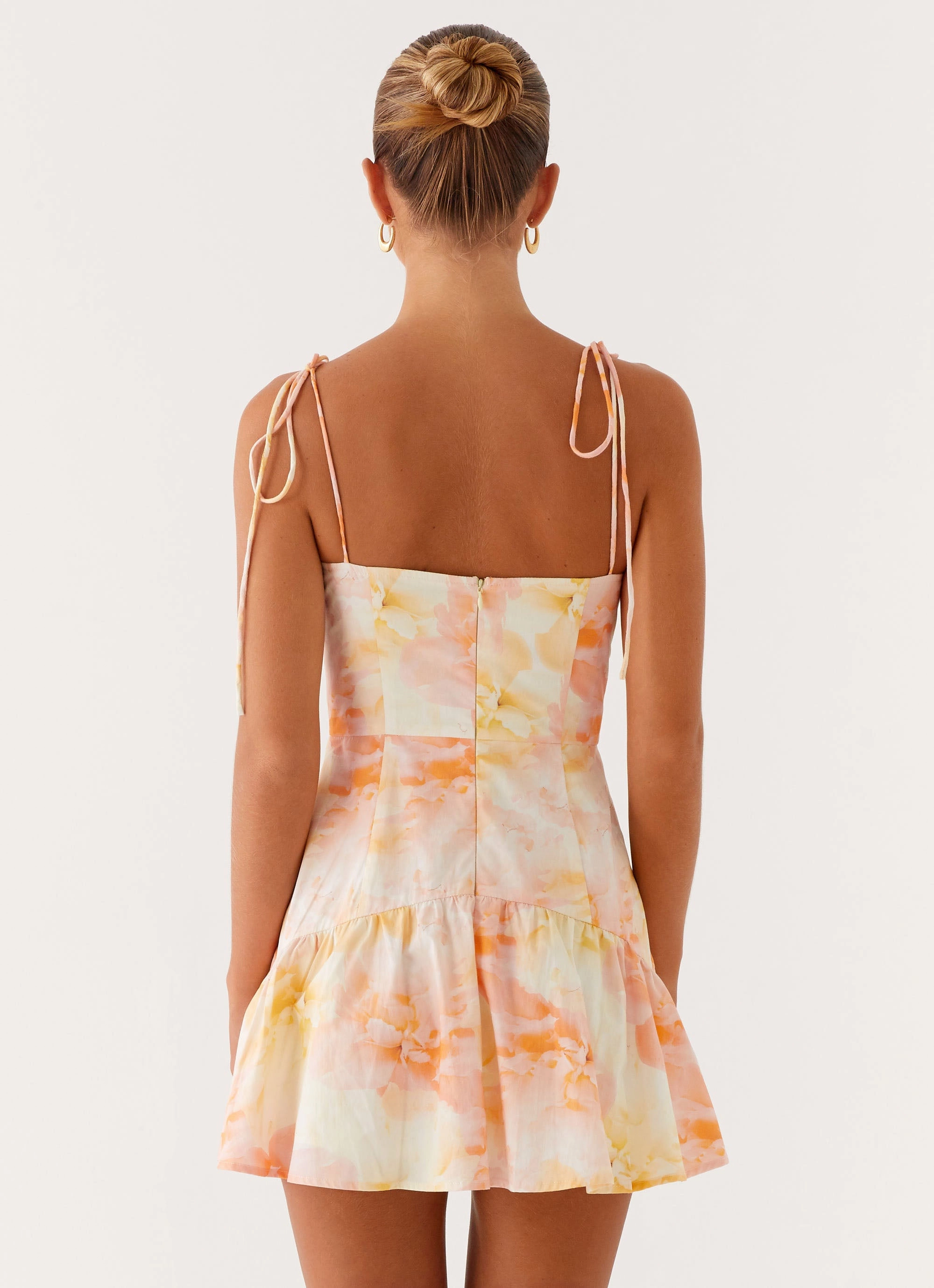 Trend-Inspired Fashionable Touch Abby Mini Dress - Floral Print