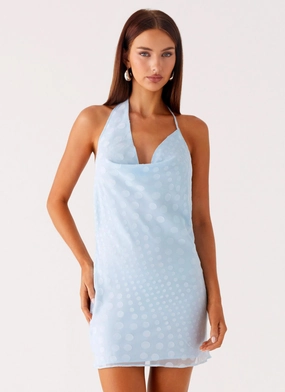 Work Chic Winter-Season About Today Mini Dress - Blue