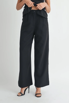 Comfy Essentials Wear Soft Fabric FRAN CREPE TAILORED TROUSERS