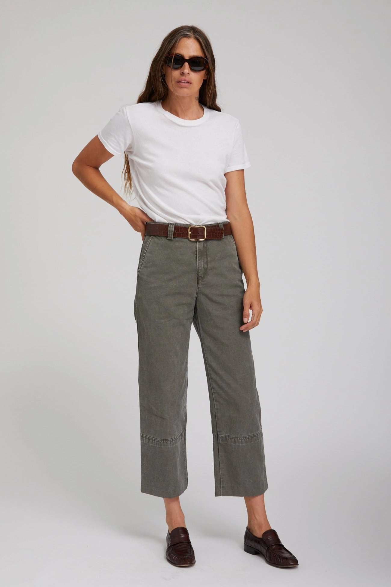 Moss Classic Cotton Pants Cozy Material ElasticCuffs