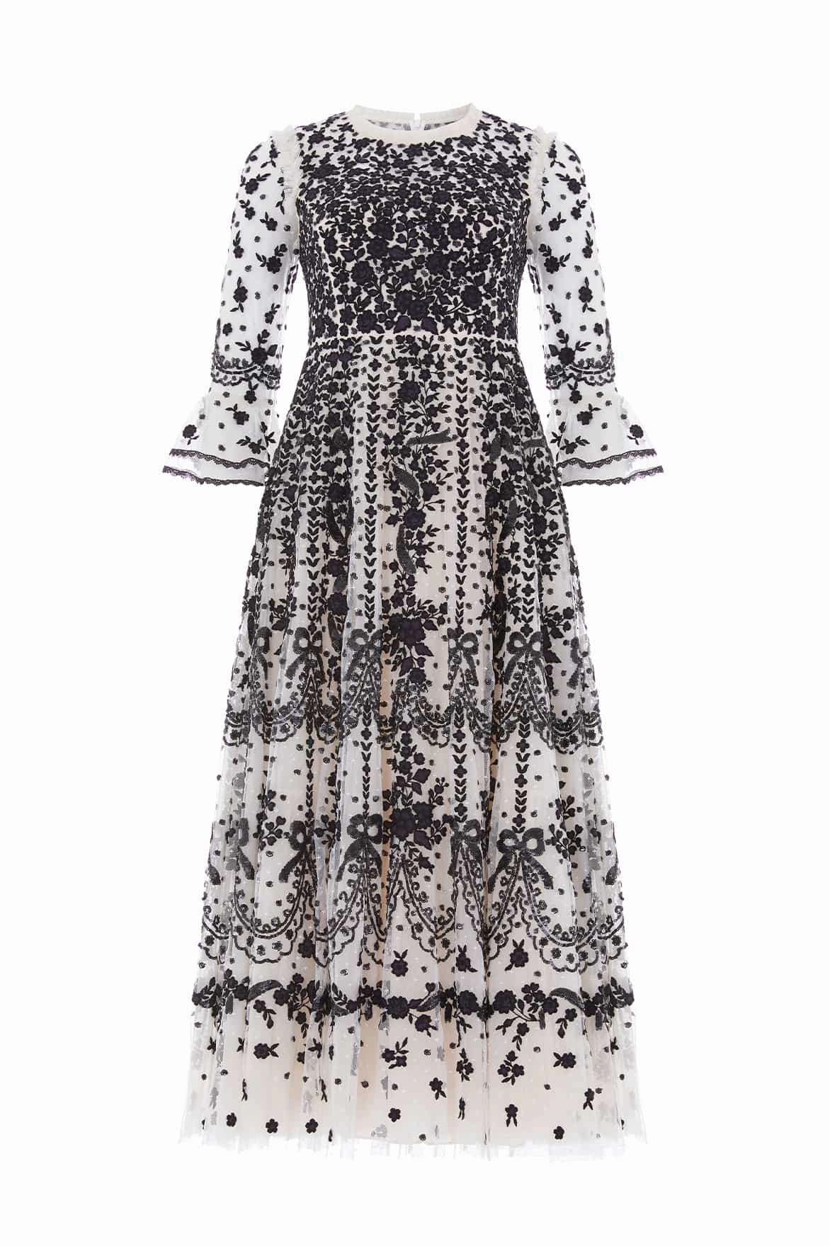 Classic-style Editors-Pick Adeline Round Neck Ankle Gown