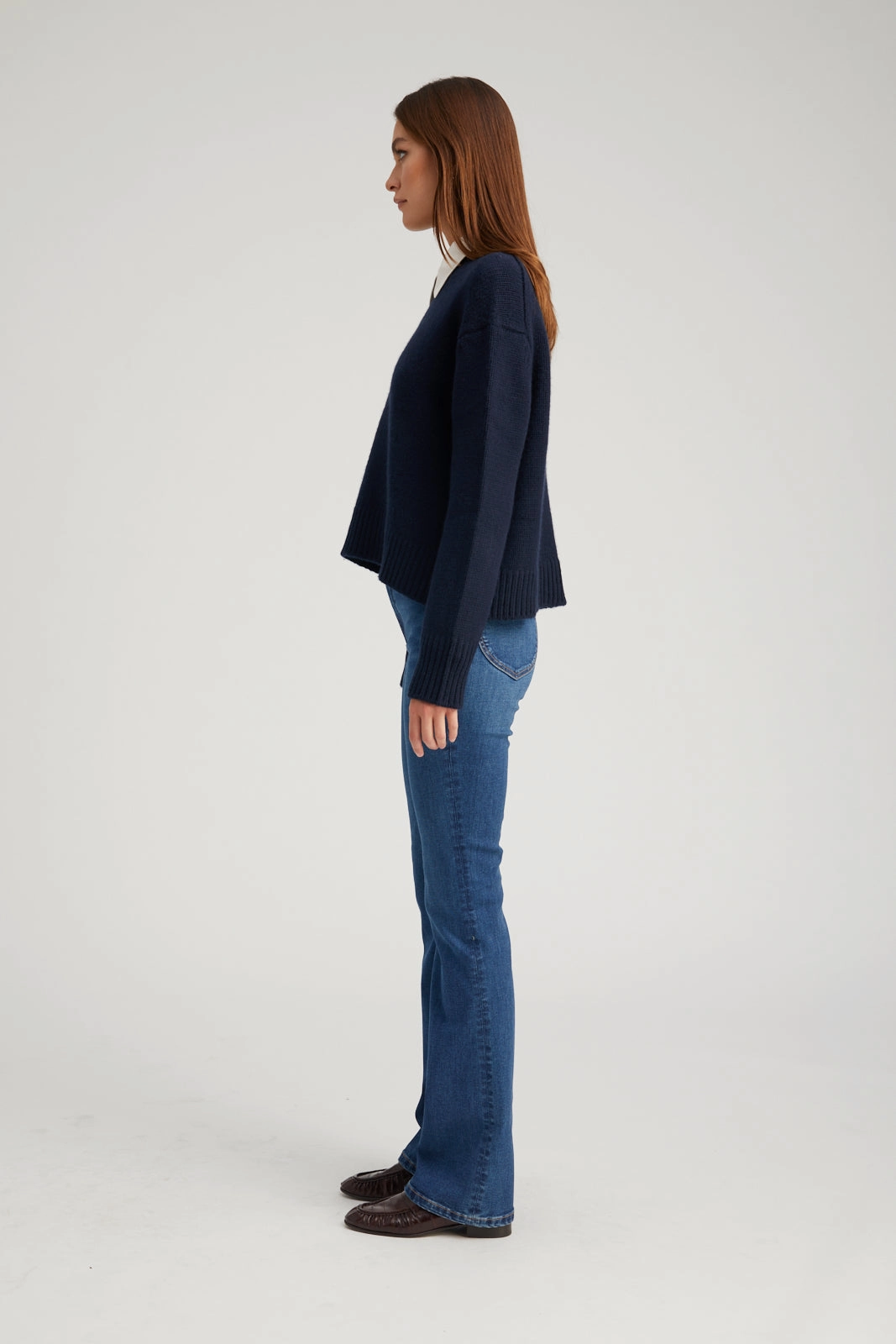 UltraSoft Blend Active Blouse Gabrielle Micro Flare Denim