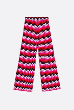 AntiSlipWaistband Beatriz Trouser in Ondas Punto Print