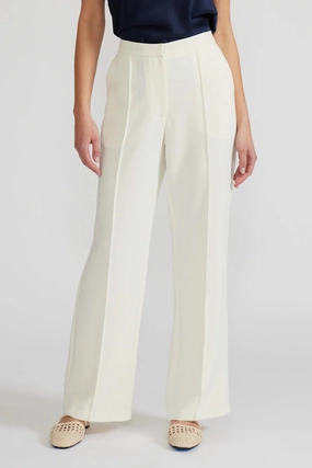 Relaxed Lines Light Reflective Details TARA IVORY CLASSIC PANTS