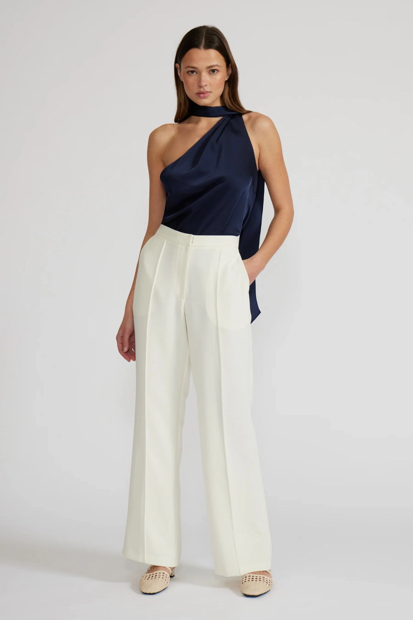 Stretch Fit Breathable wear TARA IVORY CLASSIC PANTS