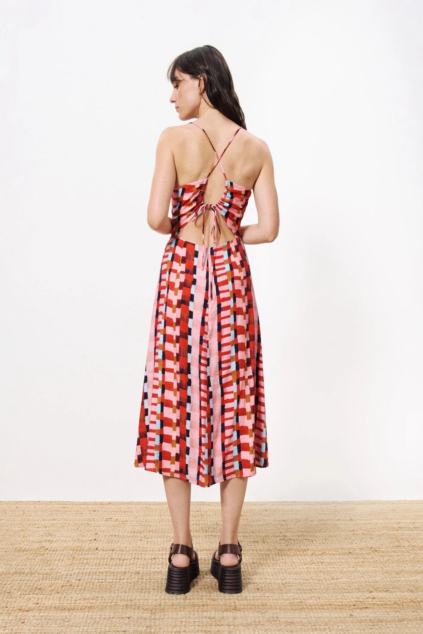 AELIG ROUGE MIDI DRESS FadeResistantColor