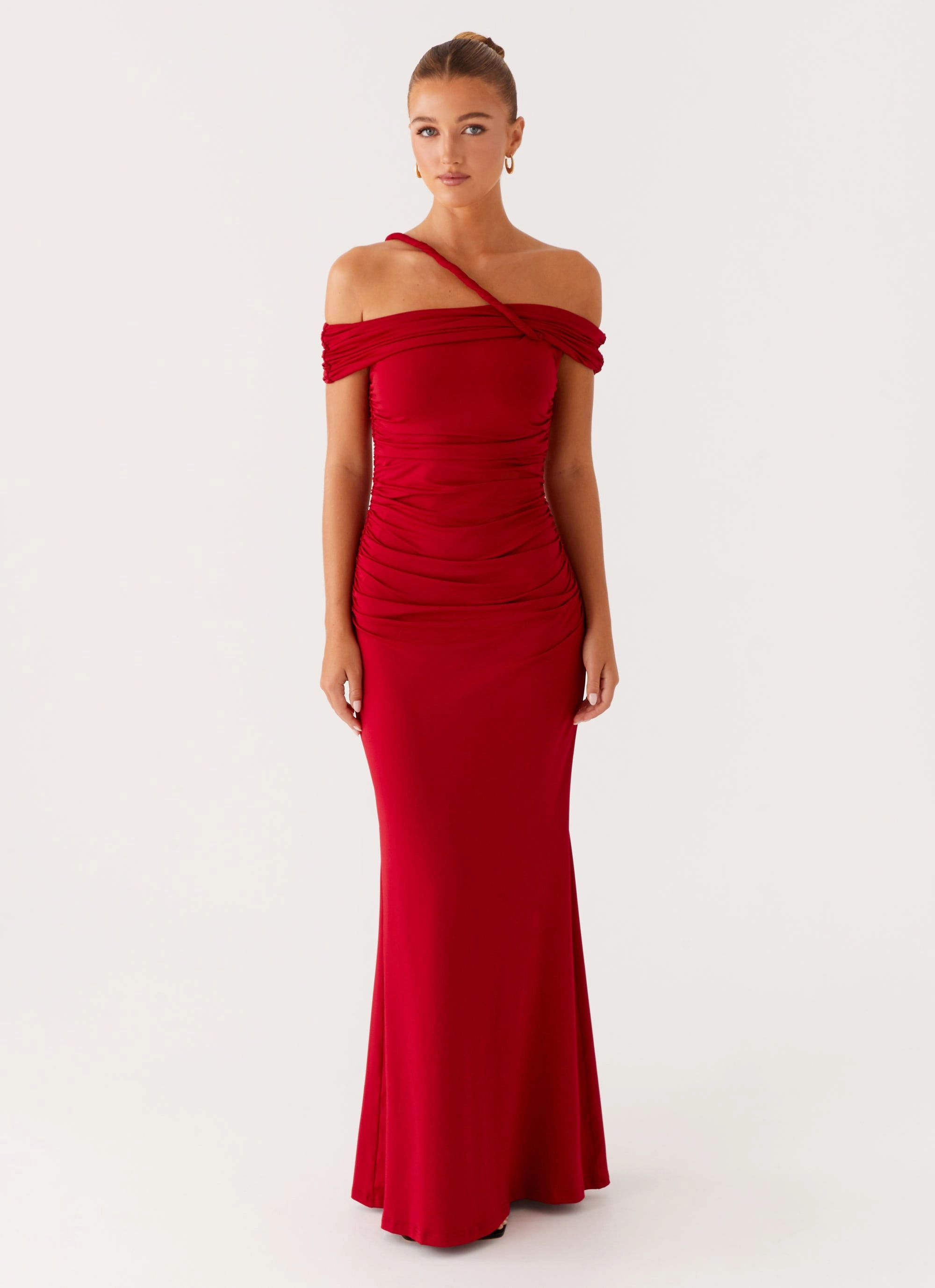 After This Maxi Dress - Raspberry Sophisticated Elegance Dressy Glow