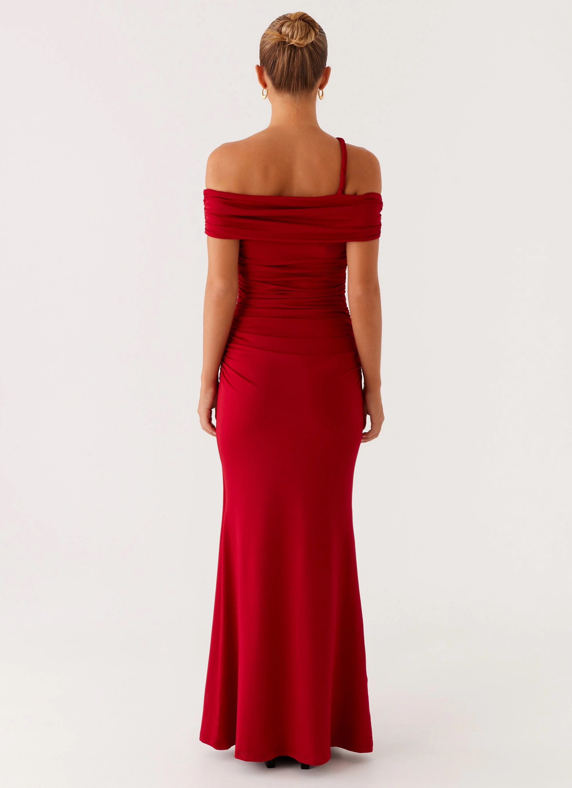 After This Maxi Dress - Raspberry Effortless Piece Sophisticated Layers