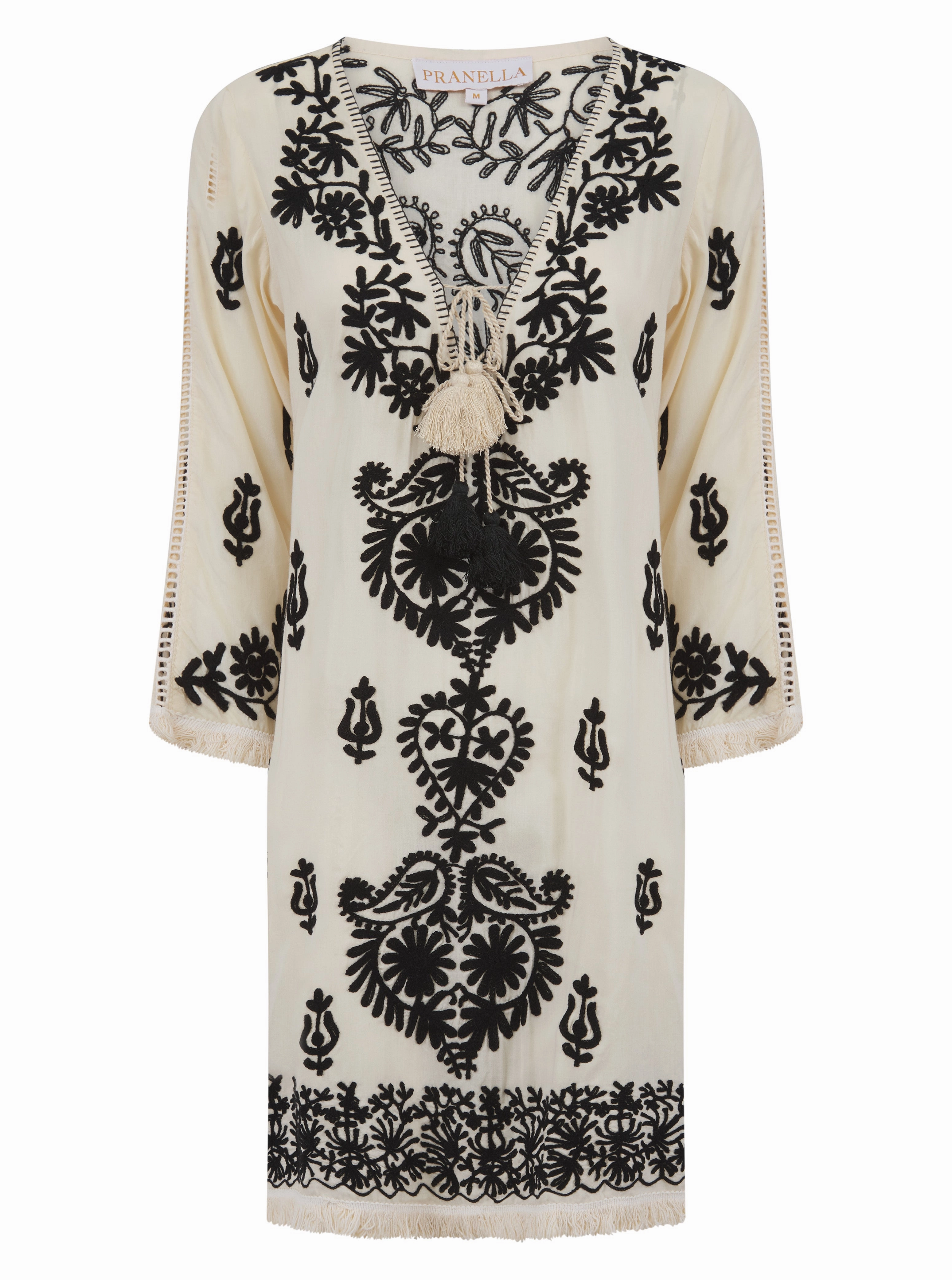 Soft Tone Aggie Dress Pearl/Black