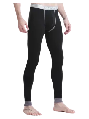 Aidase Mens Long Johns Underwear Solid Color Male Leggings Hombre Sexy Thermal Underpants Cotton Elasticity Tight Thermal Underwear