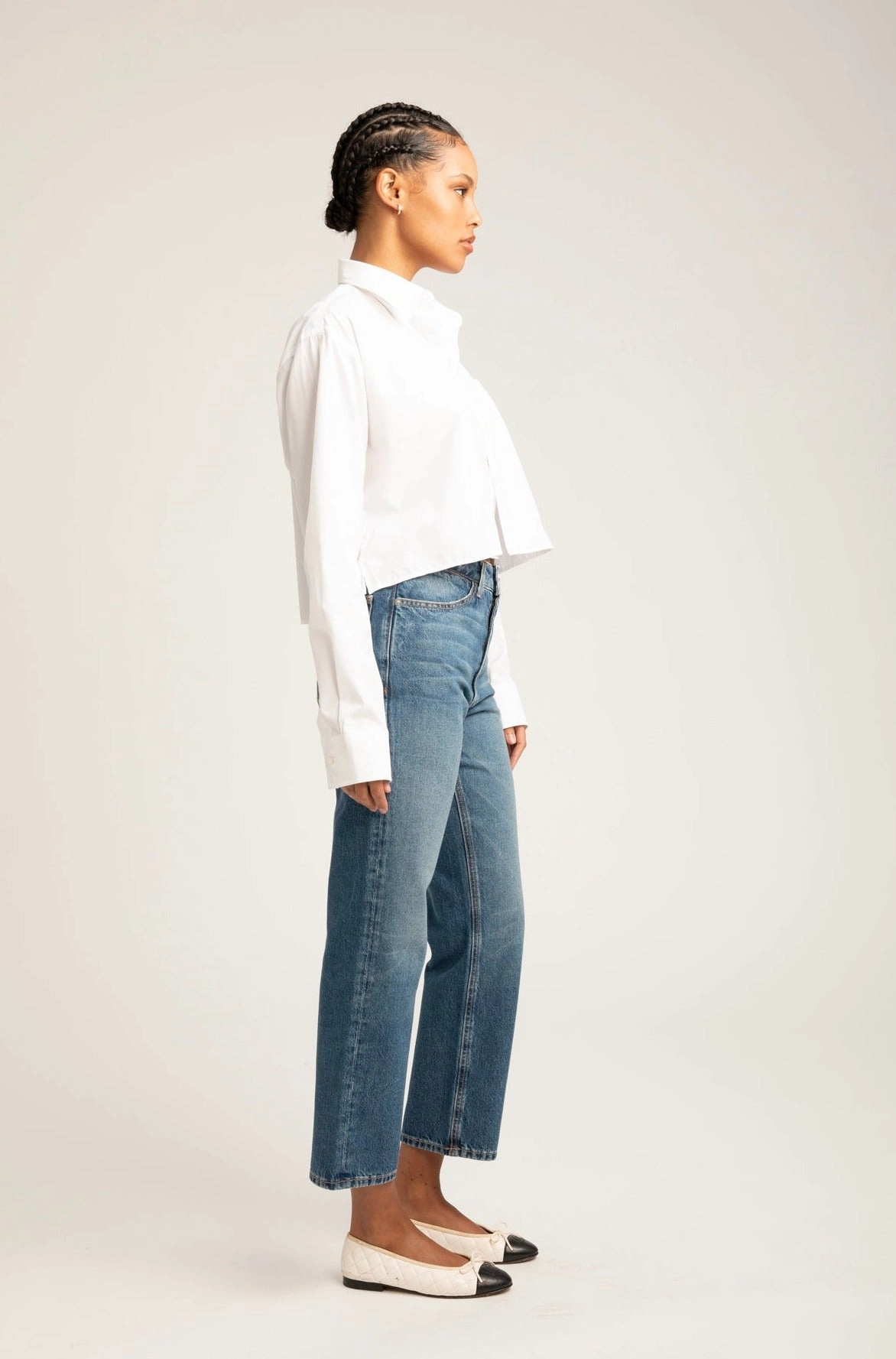 Summer Polo CompactSize Gainsbourg Cropped Straight Leg Denim