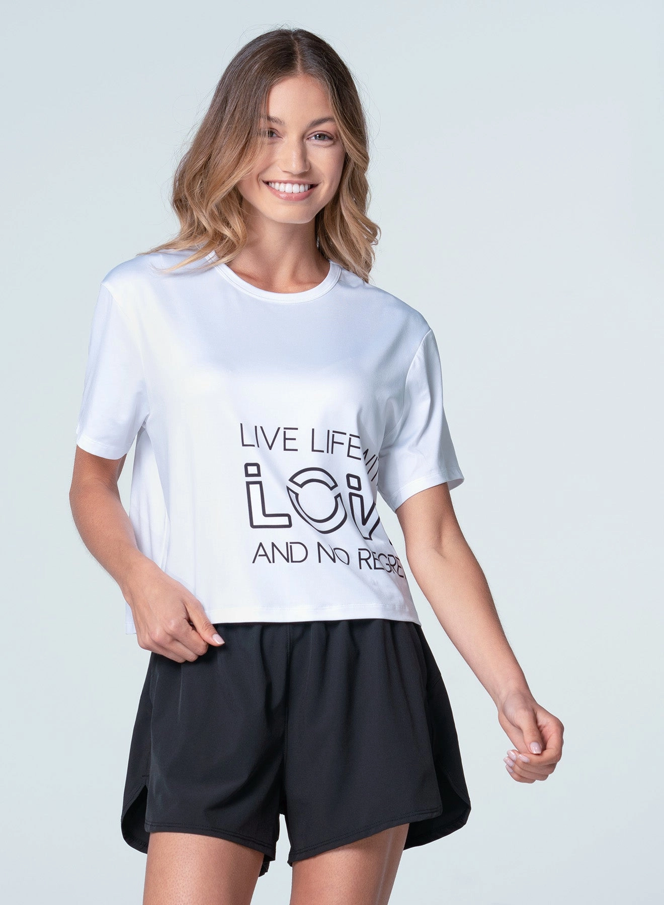 Live Life With Love Short Sleeve Casual Sweater