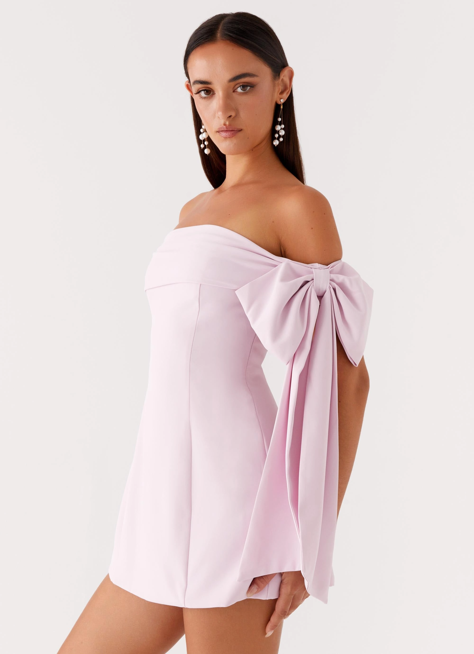 Akari Mini Dress - Pink Wave Soft Playful Cut