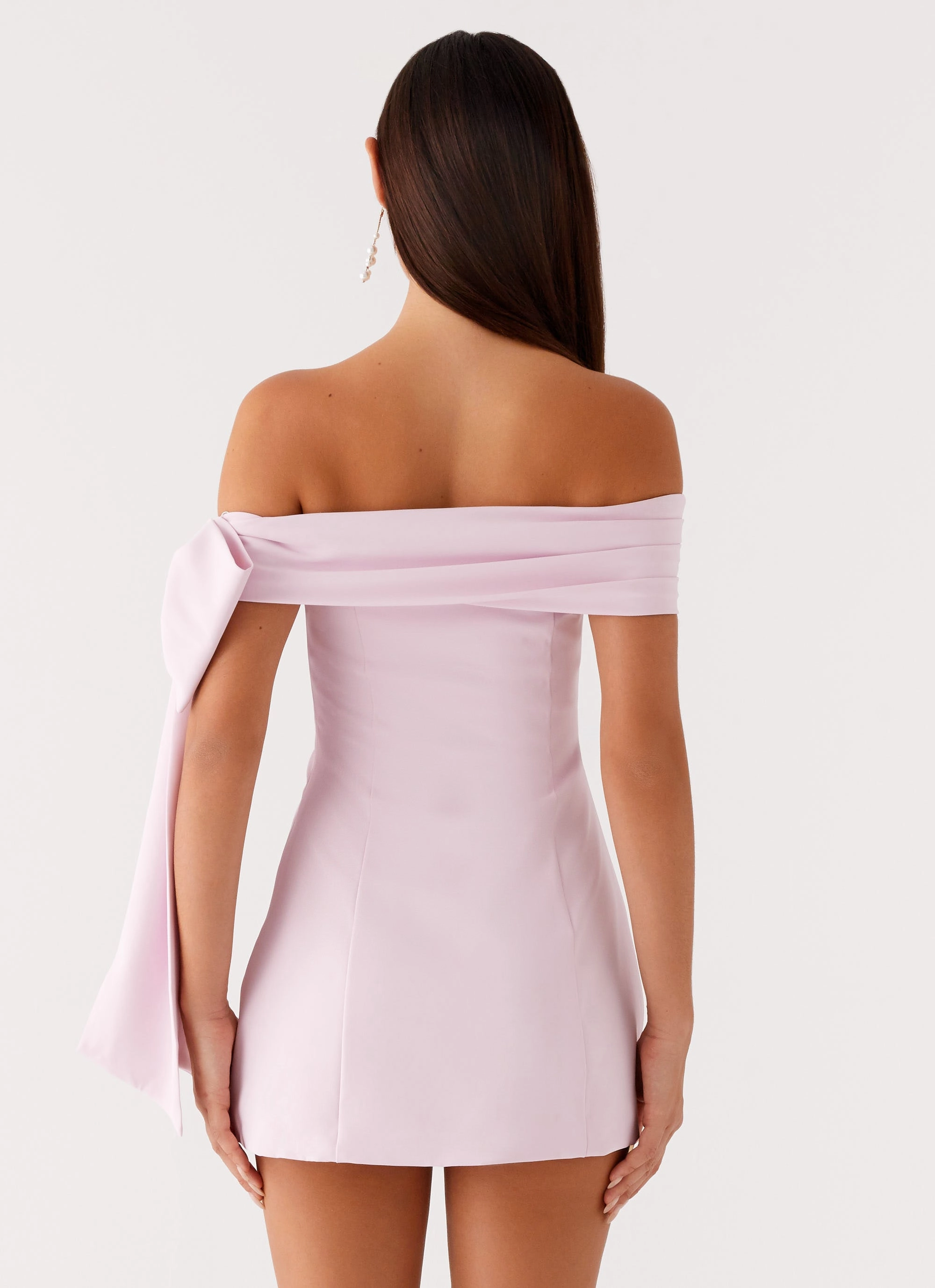 Night Appeal Mermaid-Hem Akari Mini Dress - Pink