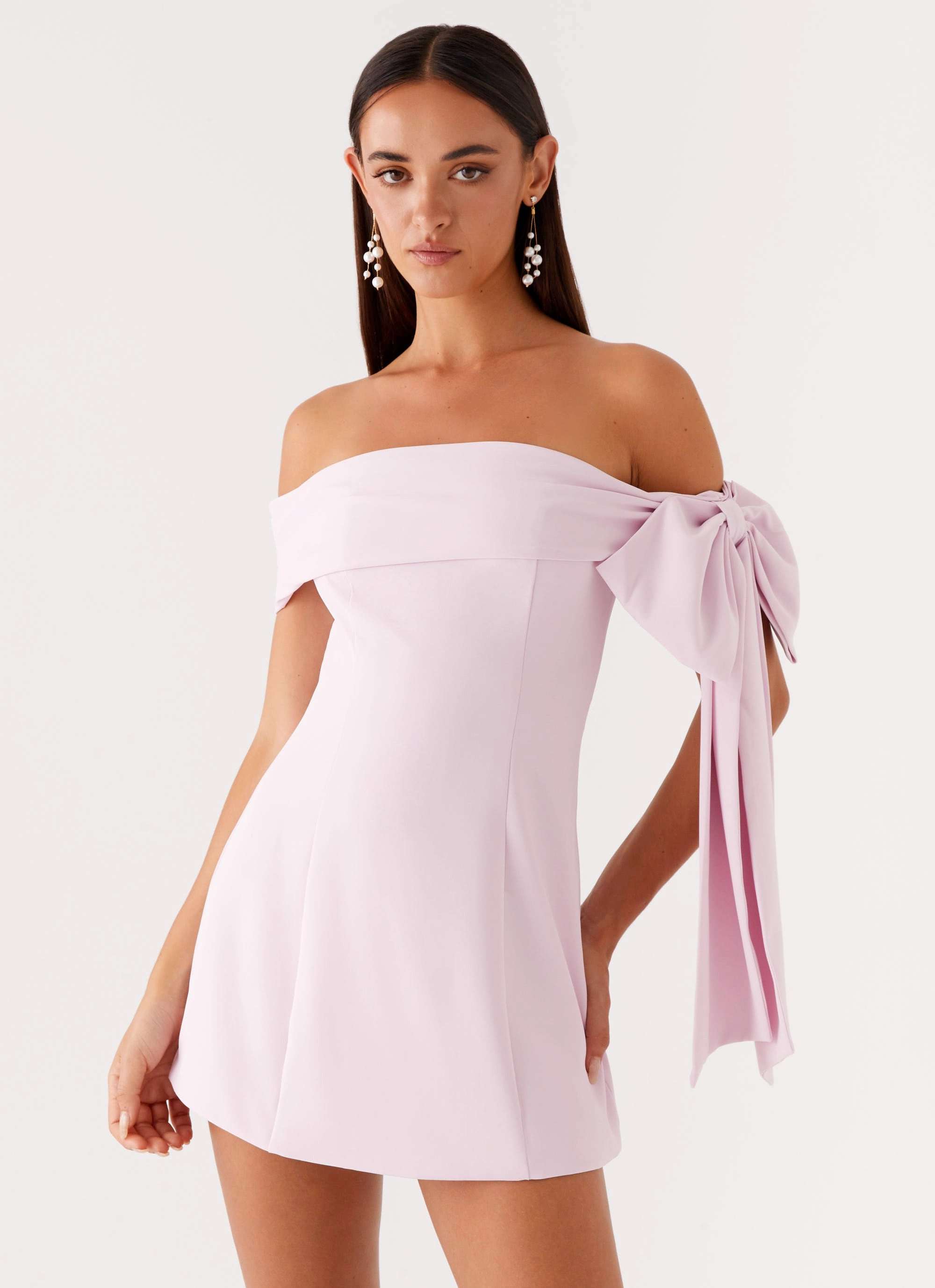 Chic Waist Design Akari Mini Dress - Pink