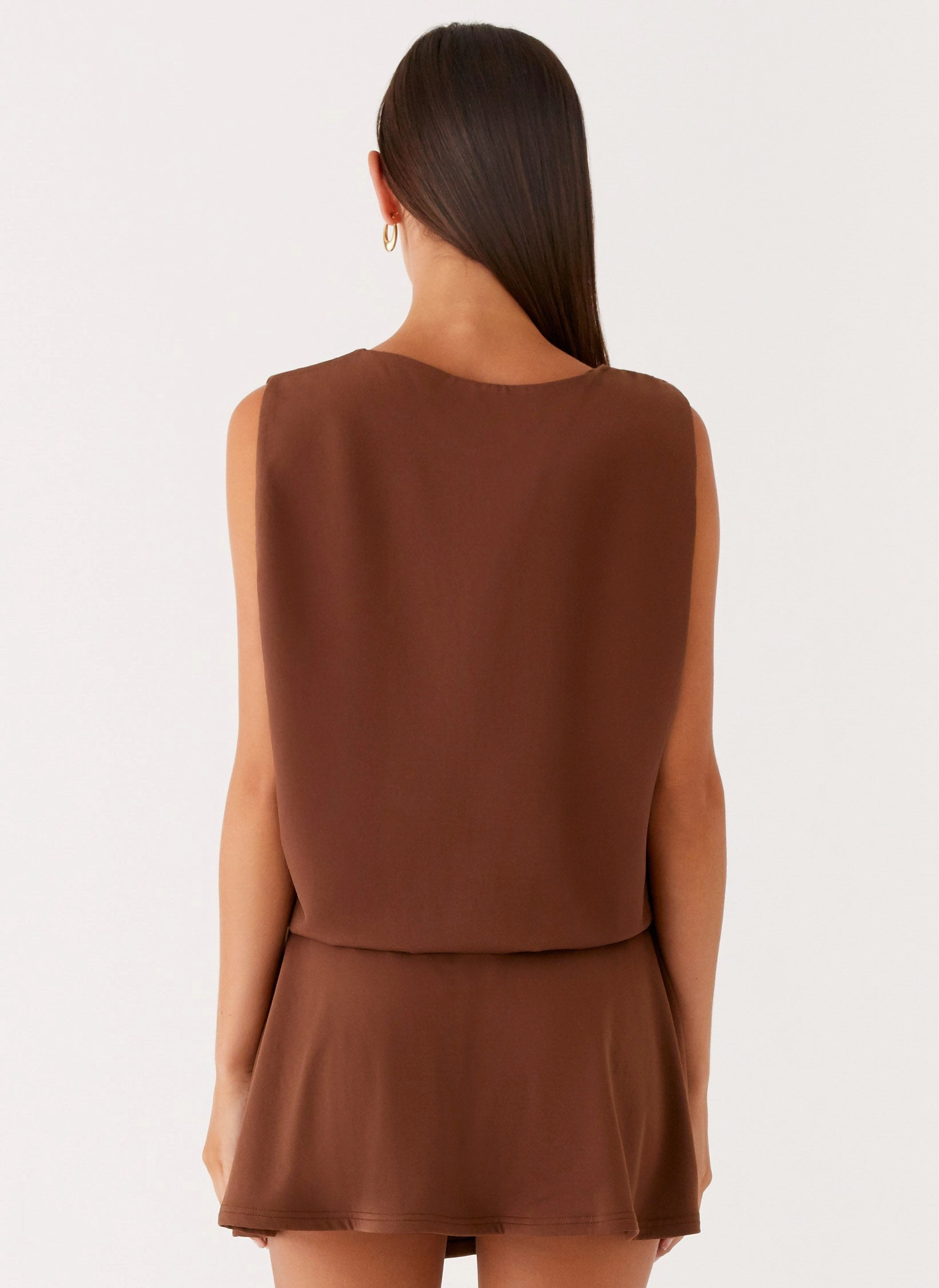 Ala Mini Dress - Chocolate Subtle Fit Bold Look