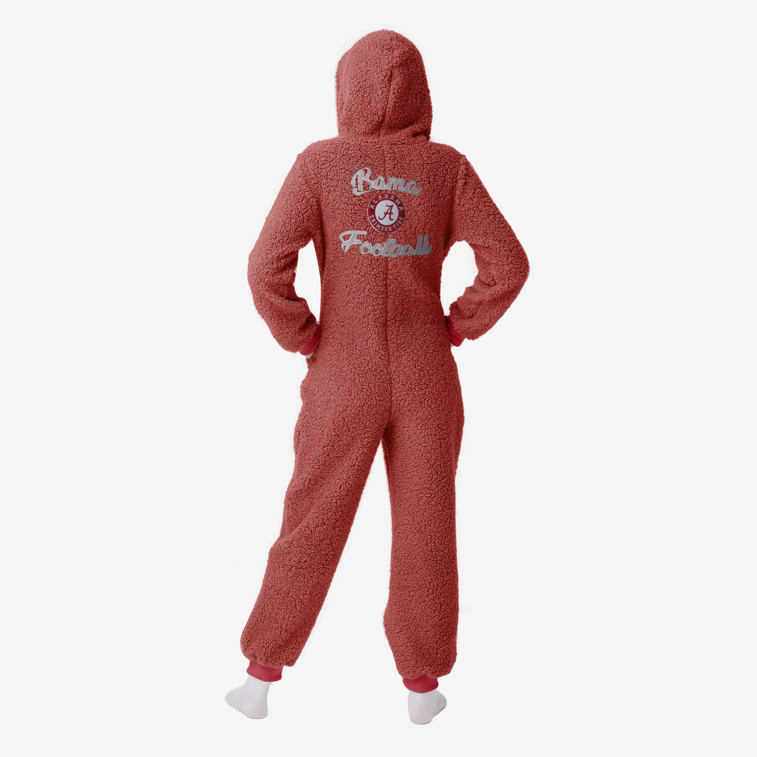 Alabama Crimson Tide Womens Sherpa One Piece Pajamas