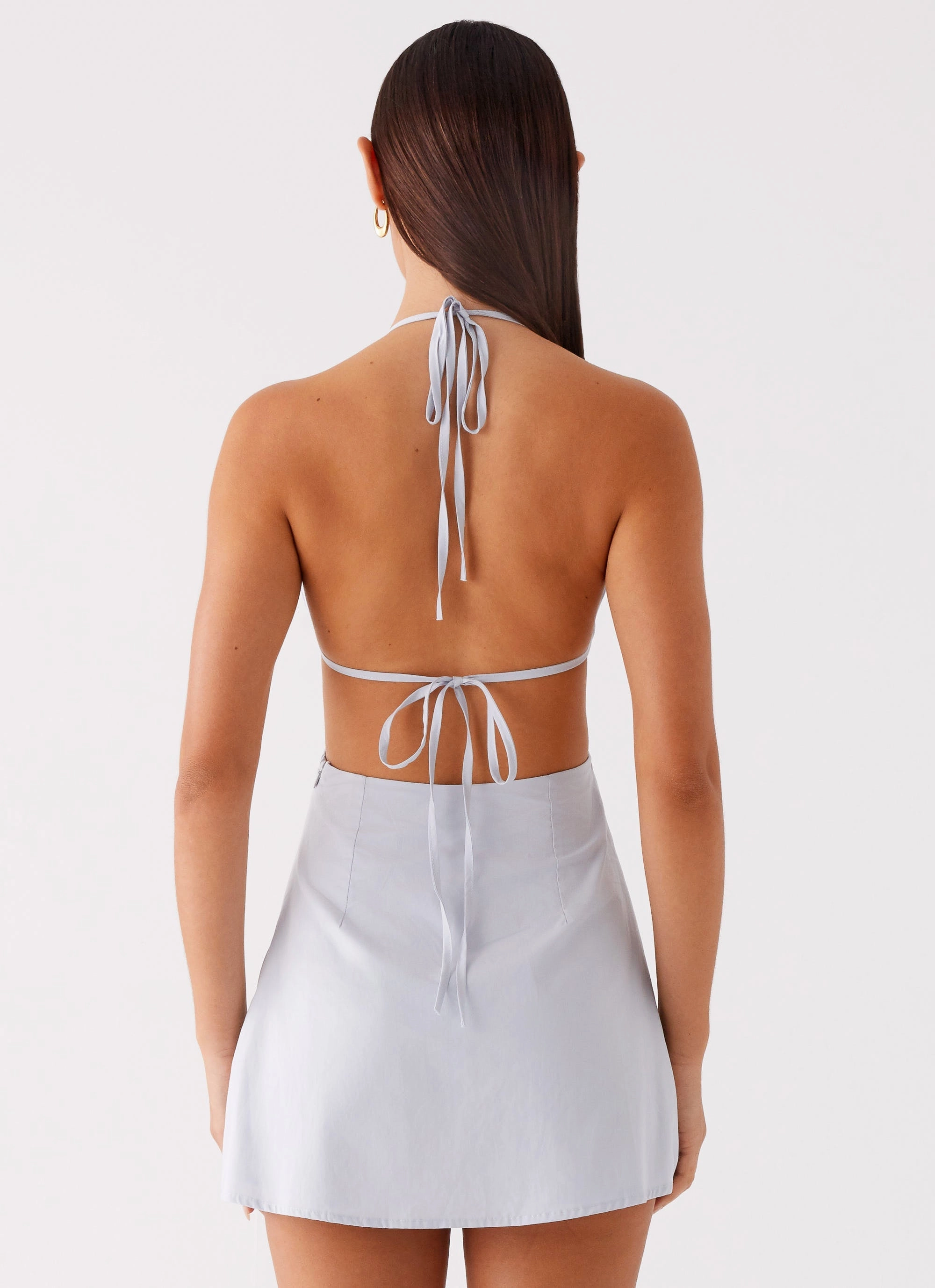 Bare Arm Albie Mini Dress - Cornflower Blue